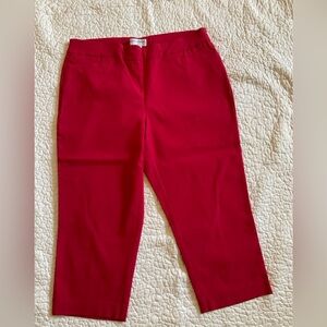 Drapers & Damon’s Red Capris With Pockets
